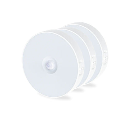 Round Rechargeable LED Compact Light (3 Pack) EVOL Accessories