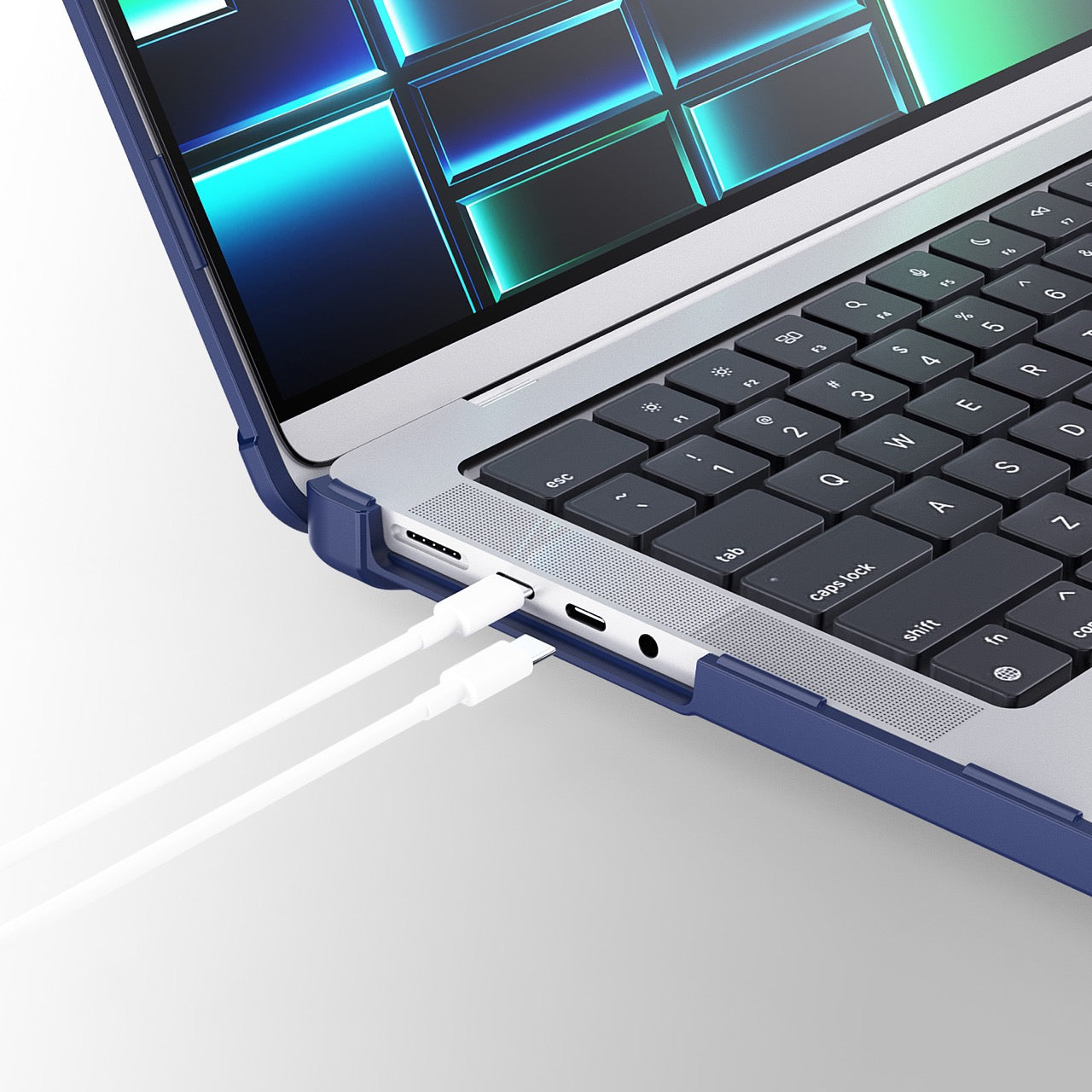 MacBook Pro 14-inch (M1, M2 & M3) Protective Case – Navy – (A2442 / A2779 / A2918 / A2992) Evol