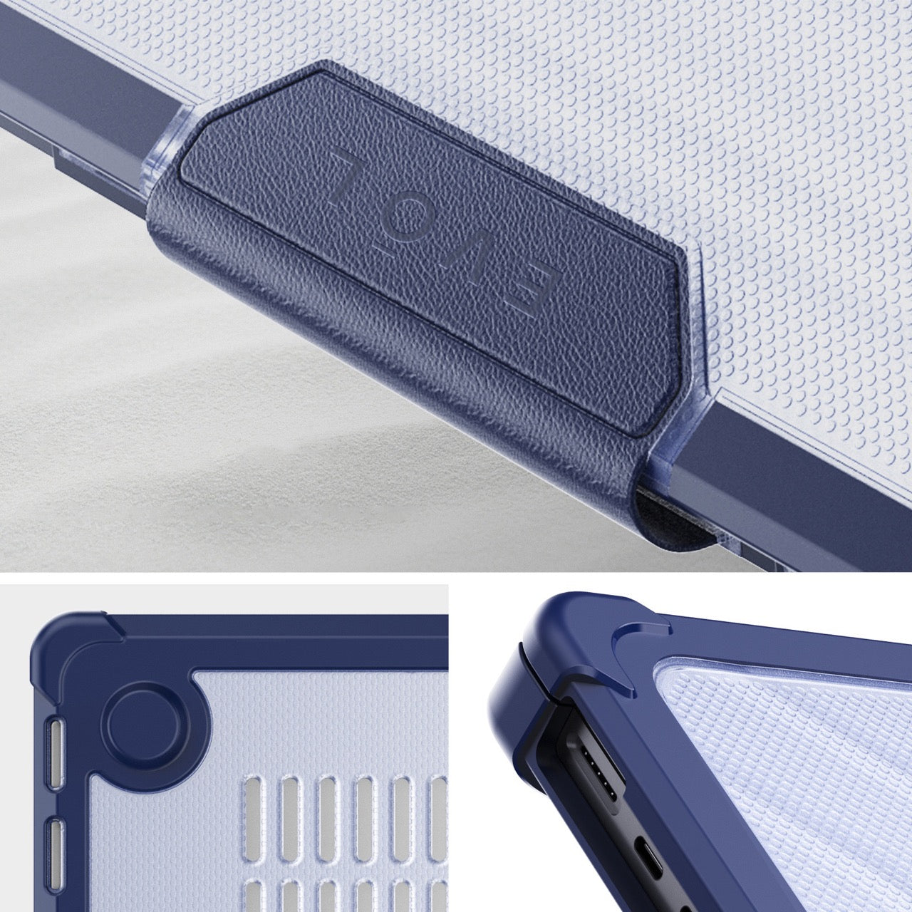MacBook Pro 14-inch (M1, M2 & M3) Protective Case – Navy – (A2442 / A2779 / A2918 / A2992) Evol