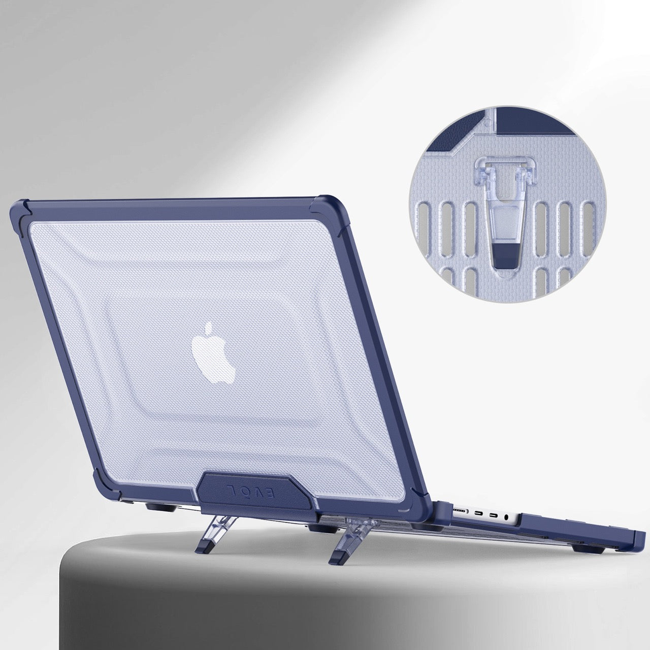MacBook Pro 14-inch (M1, M2 & M3) Protective Case – Navy – (A2442 / A2779 / A2918 / A2992) Evol