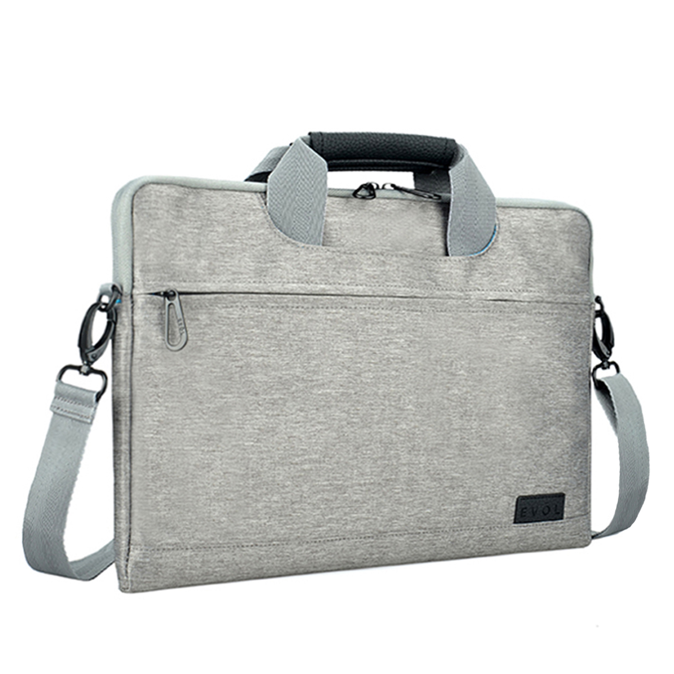 Allure 13.3-14.1″ Laptop Slimline Briefcase Silver - EVOL